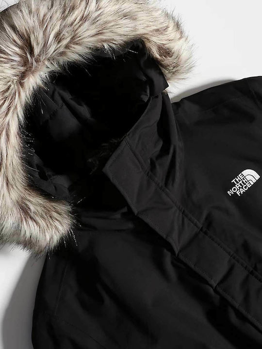 Recycled Zaneck Women's for Hiking Long Parka Jacket Waterproof and Windproof for Winter with Hood Black