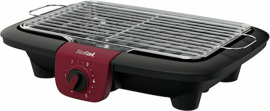 Tefal BBQ Easygrill Επιτραπέζια Ηλεκτρική Ψησταριά Σχάρας 2300W με Ρυθμιζόμενο Θερμοστάτη 37x23.5εκ.