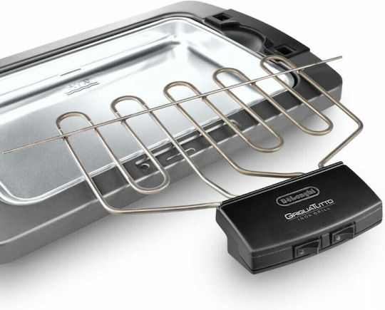 De'Longhi BQ80.X Tabletop Electric Grill Grill 2450W Inox with Adjustable Thermostat 41cmx28cmcm