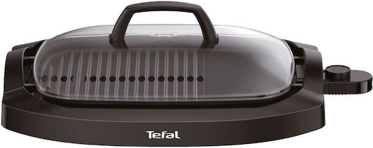 Tefal Plancha Επιτραπέζια Ηλεκτρική Ψησταριά Λείας και Αυλακωτής Πλάκας 2000W με Καπάκι και Ρυθμιζόμενο Θερμοστάτη 40x30εκ.