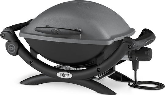 Weber Q1400 Tabletop Electric Grill Aluminium Grill 2200W with Lid and Adjustable Thermostat 43cmx32cmcm