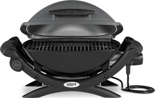 Weber Q1400 Tabletop Electric Grill Aluminium Grill 2200W with Lid and Adjustable Thermostat 43cmx32cmcm