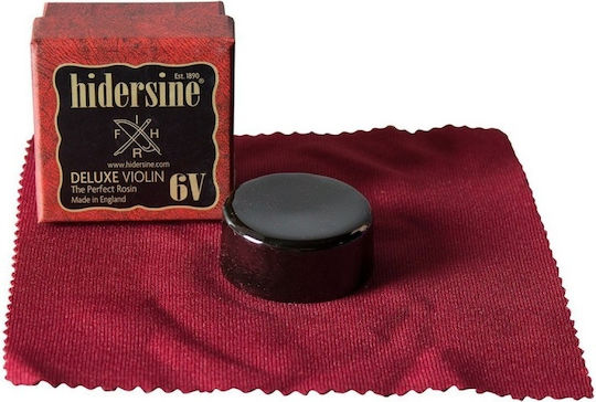 Hidersine Deluxe Violin Rosin 6V Kolophonium in Schwarz Farbe Dunkelheit