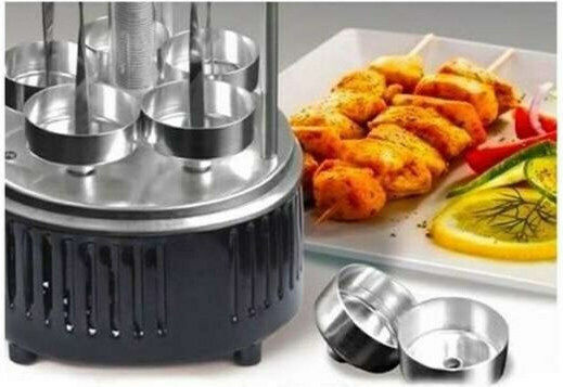 Zilan Vertical Euro Star Barbeque Grill Tabletop Frigare Verticală Grătar 1000W cu Capac
