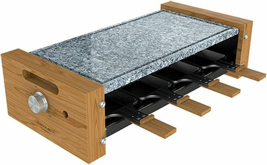 Cecotec Grill 8400 Wood Mixgrill Tabletop Grătar Electric Placă Striată 1200W cu Termostat Reglabil