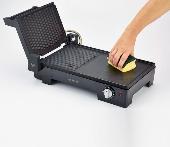 Ariete Tabletop Electric Grill Smooth Plate 2400W with Adjustable Thermostat 43cmx30cmcm