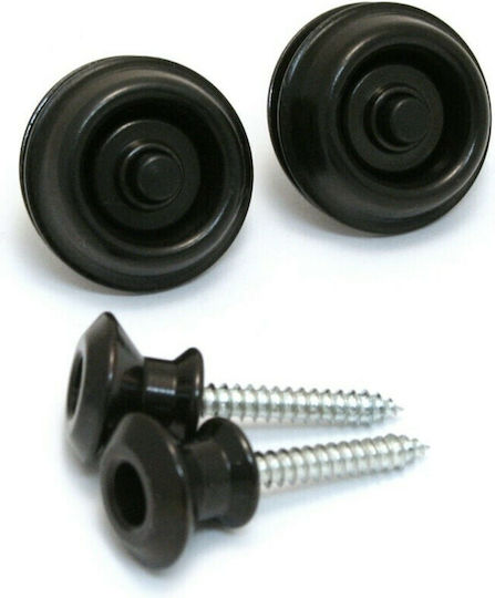 Dunlop Straplok Strap Retainers Dual Design Strap Lock Μαύρο