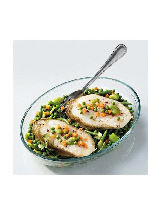 Ocuisine Glass Oval Heat-Resistant Cookware 4000ml
