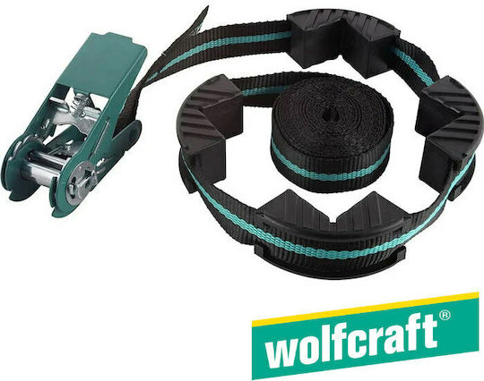 Wolfcraft 3441000 Σετ Σφιγκτήρες Ταινίας με Μέγιστο Άνοιγμα 4000mm Με Ιμάντα Και Αναστολέα