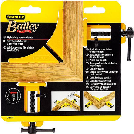 Stanley Bailey Clamp Corners Maximum Opening 75mm