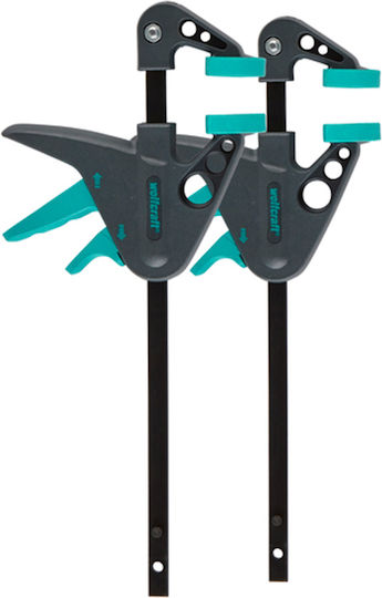 Wolfcraft Σετ 2 EHZ 40-110mm Σετ Σφιγκτήρες Αυτόματος Σκανδάλης με Μέγιστο Άνοιγμα 110mm