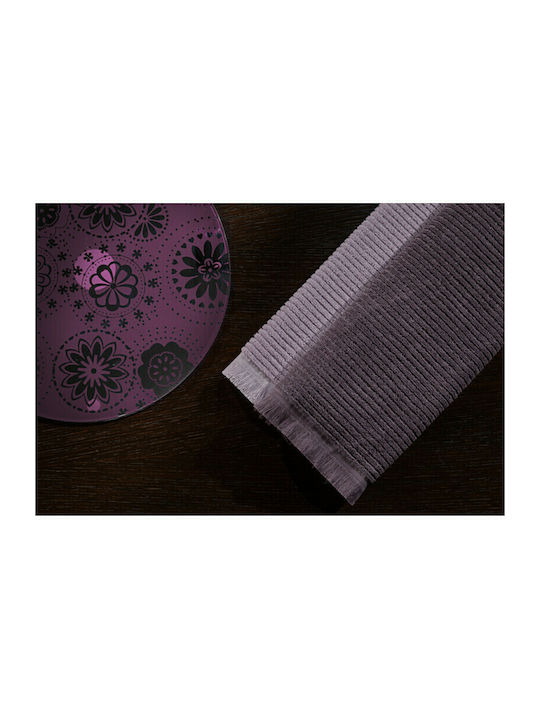 Guy Laroche Tissus Towel from 100% Cotton in Purple Color 40x60cm 2pcs