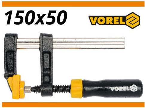 Vorel 37101 Clamp Heavy type Type "F" Maximum Opening 150mm