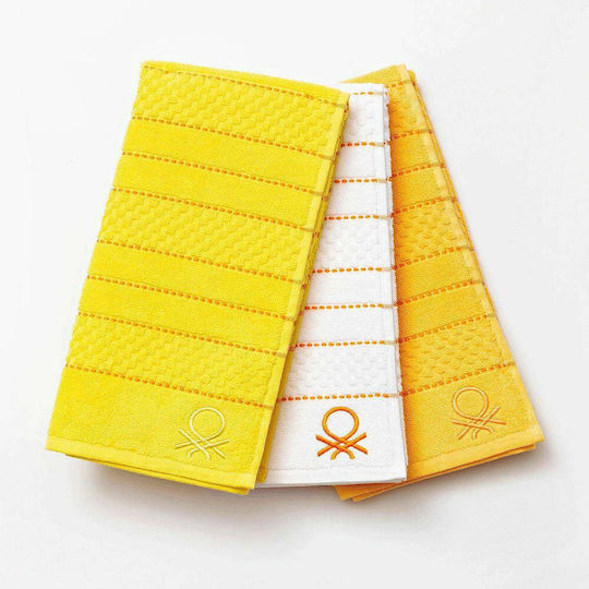 Benetton Ban Kitchen Towel Made of 100% Cotton 3 Pieces