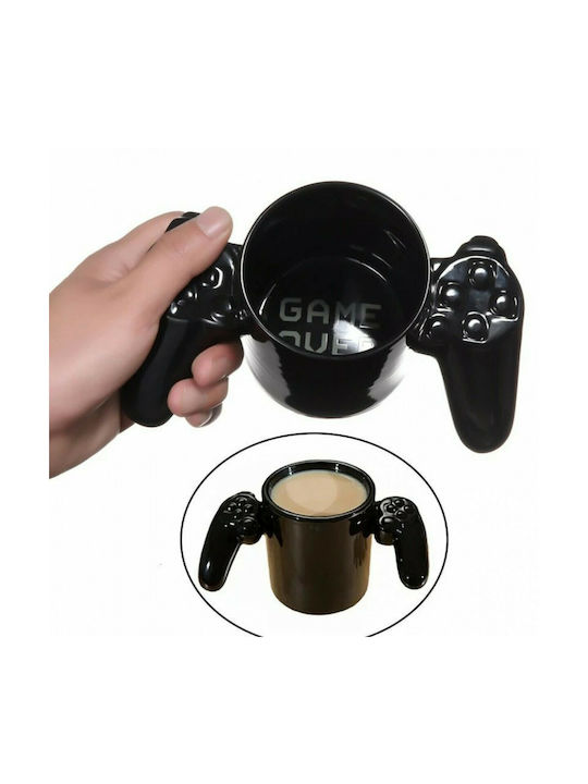 I-Total Game Over Cană Ceramică Neagră 350ml