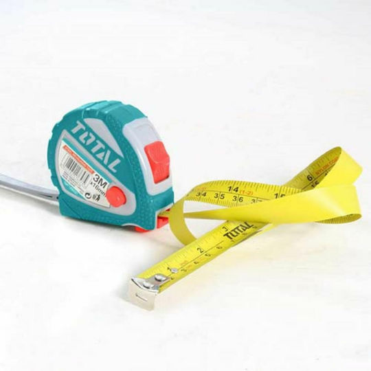 Total Tape Measure with Auto-Rewind 16mm x 3m