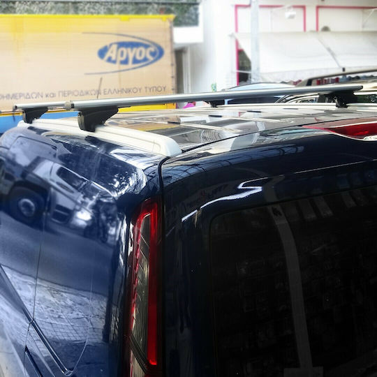 Menabo Aluminium Dachträger 135cm für Ford Transit Connect 2013+ für Autos mit Werksdachträgern mit Dachträgerfüßen
