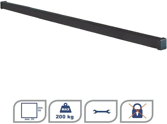 K39 Roof Bars Metallic (without Legs) Black