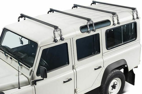Cruz Roof Bars Steel 175cm. (with Roof Rack Legs and Lock) Silver