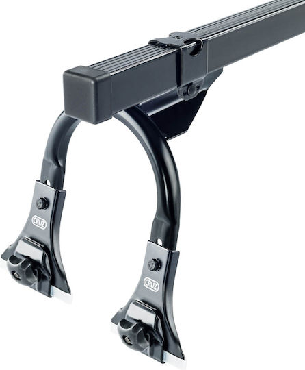 Cruz Roof Bars Steel 175cm. (with Roof Rack Legs and Lock) Silver