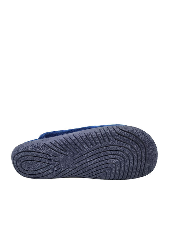 Adam's Shoes Terry Winter Women's Slippers in Blue color