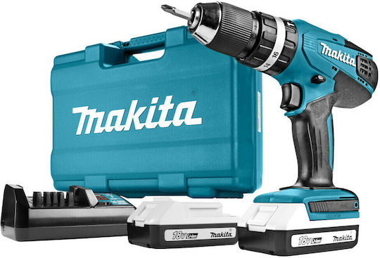 Makita HP457DWE Κρουστικό Δραπανοκατσάβιδο Μπαταρίας 18V
