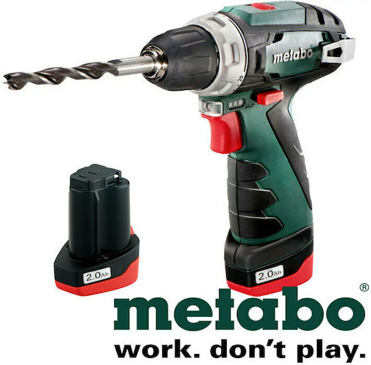 Metabo PowerMaxx BS Basic Δραπανοκατσάβιδο Μπαταρίας 12V 2x2Ah