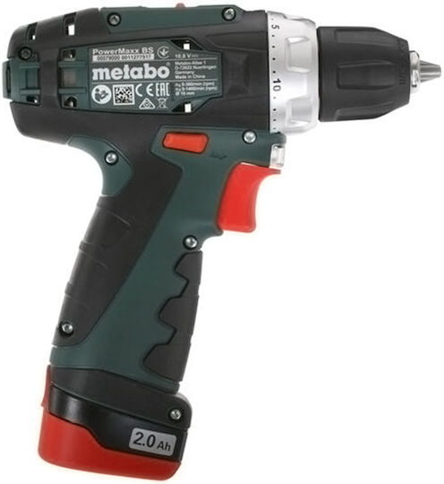 Metabo PowerMaxx BS Basic Δραπανοκατσάβιδο Μπαταρίας 12V 2x2Ah