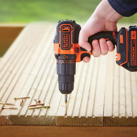 Black & Decker Percussive Drill Driver Battery 18V 1x1.5Ah