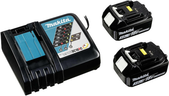 Makita DDF482RFJ Δραπανοκατσάβιδο Μπαταρίας 18V 2x3Ah