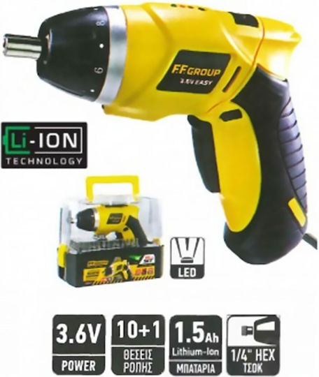 FFG CSC 3.6V Easy Battery Screwdriver 3.6V 1x1.5Ah