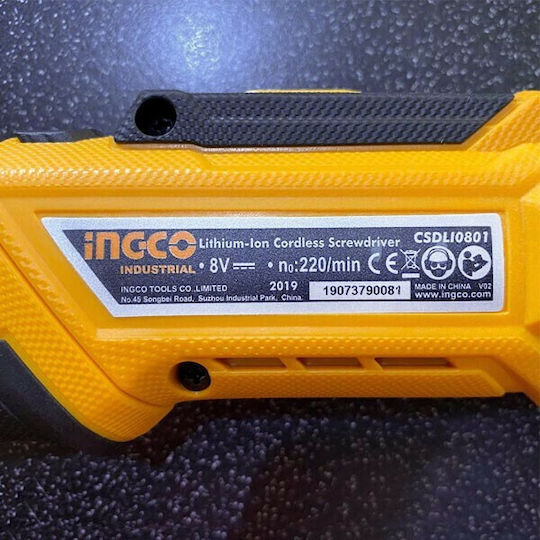 Ingco Κατσαβίδι Μπαταρίας 8V 1x1.5Ah