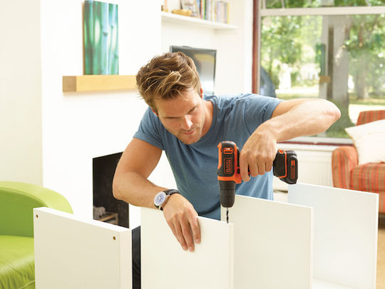 Black & Decker Δραπανοκατσάβιδο Μπαταρίας 10.8V 1x1.5Ah