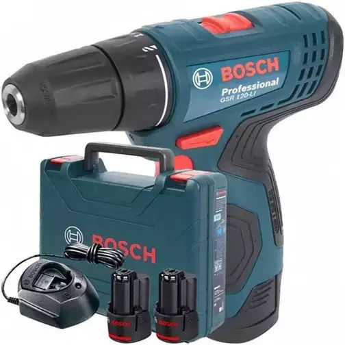 Bosch GSR 120-LI Battery Drill Driver 12V 2x2Ah