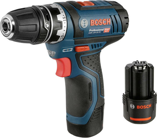 Bosch GSR 12V-15 FC Battery Drill Driver 12V 2x2Ah