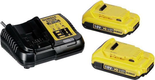 DEWALT DCD791D2 Δραπανοκατσάβιδο Μπαταρίας Brushless 18V 2x2Ah