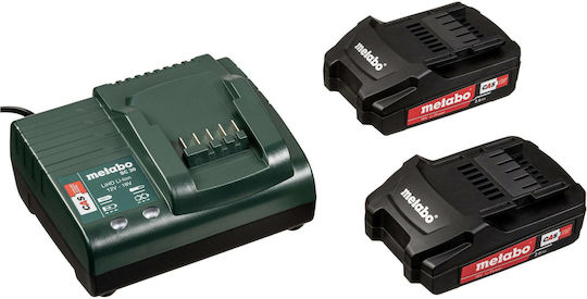 Metabo BS 18 L BL Q Δραπανοκατσάβιδο Μπαταρίας 18V 2x2Ah
