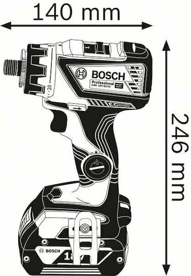 Bosch GSR 18V-60 FC Battery Drill Driver Solo 18V