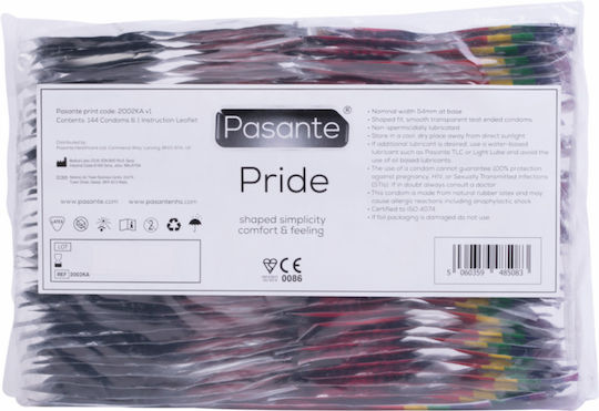 Pasante Προφυλακτικά Pride 144τμχ 54mm Natural