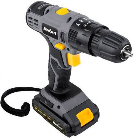 Rebel RB-1002 Κρουστικό Δραπανοκατσάβιδο Μπαταρίας 20V 1x2Ah