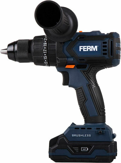 Ferm CDM1138 Percussive Drill Driver Battery Brushless 20V 2x2Ah