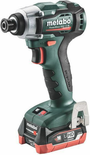 Metabo PowerMaxx SSD 12 BL Ударна Отвертка На Батерия Solo Безчетков 12V