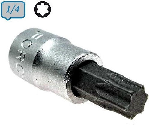 Force Torx socket 1/4'' Walnut with Torx Head and Socket 1/4'' T8x32mm