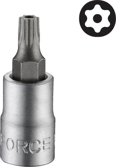Force Socket 1/4" Torx with Hole Walnut with Torx Head and Socket 1/4'' T9x32mm