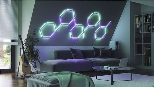 Nanoleaf Smart Neon Διακοσμητικό Φωτιστικό Lines Starter Kit LED RGB 9τμχ 27.8εκ.
