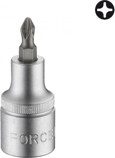 Force Socket 1/2" Phillips Walnut with Philips Head and Socket 1/2'' PH2x55mm