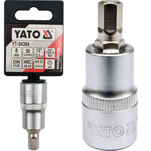 Yato Allen socket Walnut with Allen Head and Socket 1/2'' H8