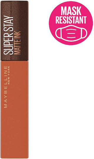 Maybelline Super Stay Matte Ink Liquid Coffee Edition Long Lasting Lichid Ruj Mat 265 Caramel Collector 5ml