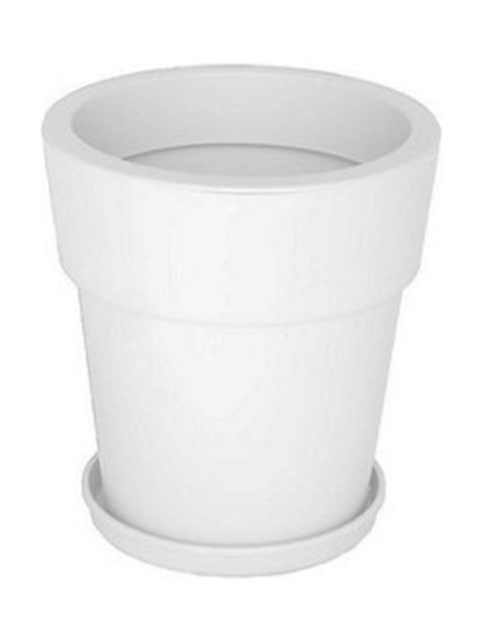 Viomes Linea 875 Flower Pot 45x42cm in White Color