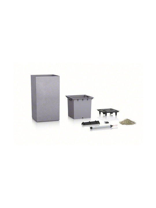 Lechuza Canto Stone High Self-watering Pot Plastic 30x30x56cm.